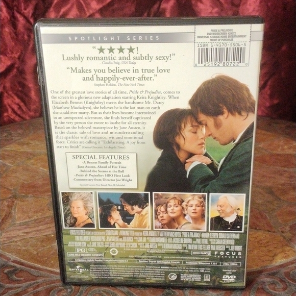 Pride & Prejudice DVD - Picture 2 of 3